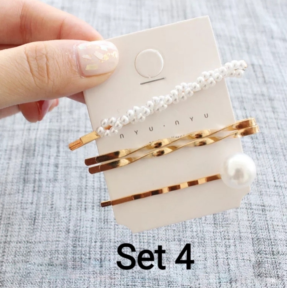 Pearl Hair Pins 3 piece set - Picture 6 of 8